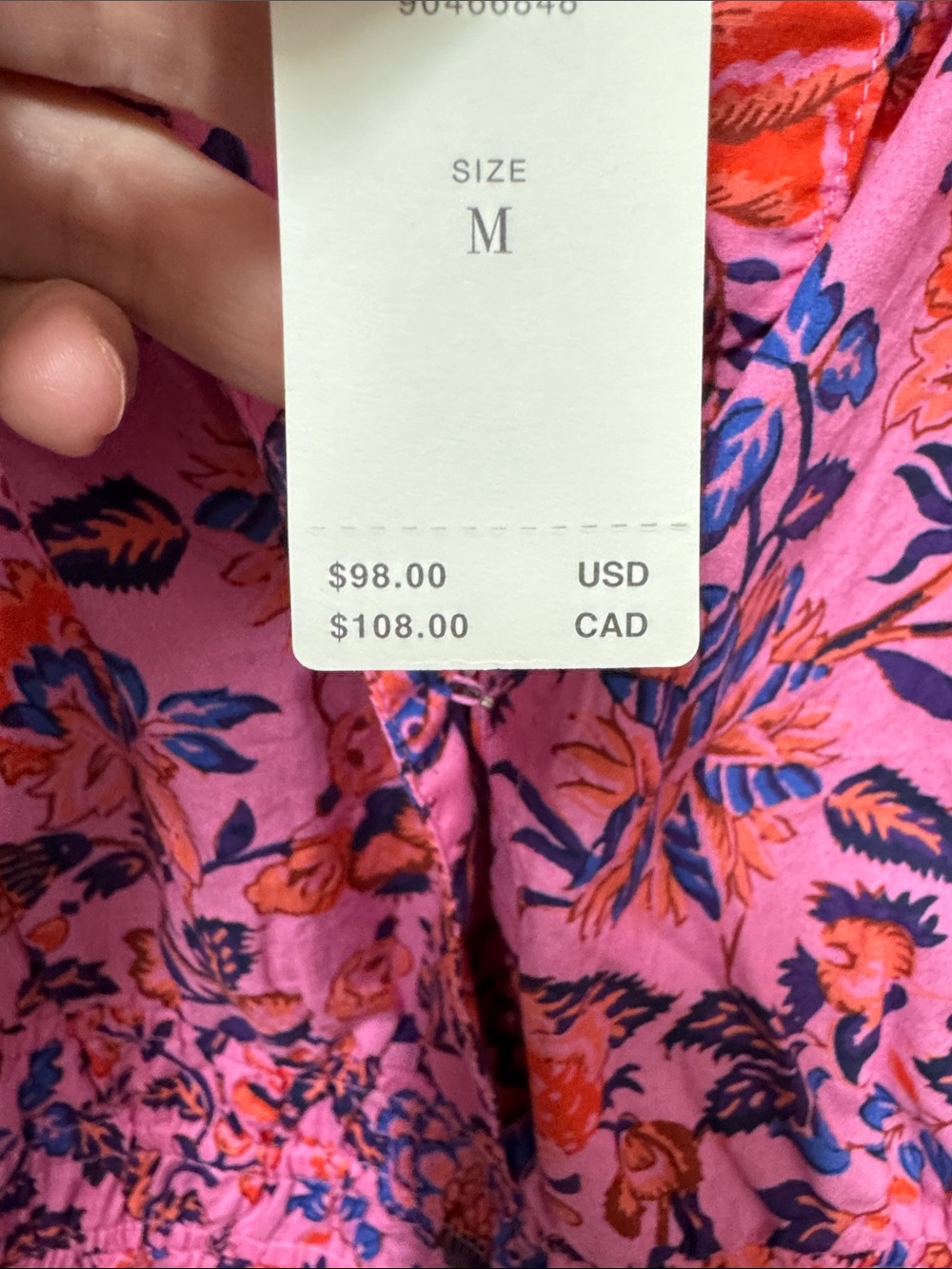Anthropologie Somerset Pink Floral Peplum Blouse - Picture 3 of 6